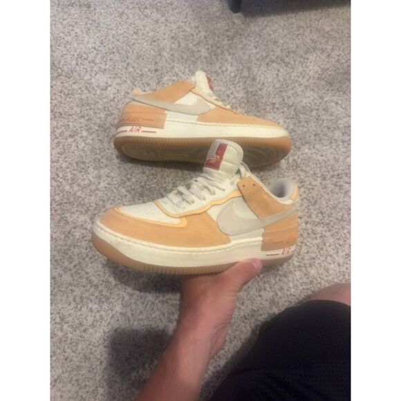 Nike Air Force 1 Shadow Cashmere Orange Chalk - Picture 1 of 7